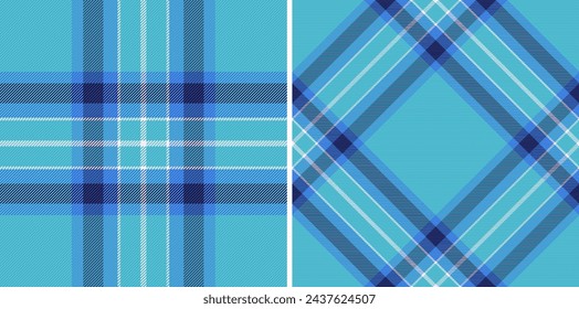 Check texture vector of tartan plaid fabric with a pattern textile background seamless. Set in gradient colours for geometric design patterns.