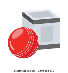 Check this 3d style icon of cricket ball