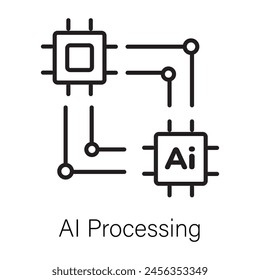 Check this ai processing outline icon 