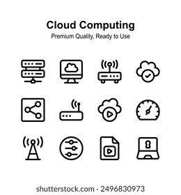 Check this amazing cloud computing icons in modern style