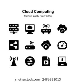 Check this amazing cloud computing icons in modern style