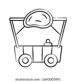 Check this amazing hand drawn icon of meat counter