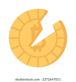 Check this amazing icon of bitcoin halving in modern style