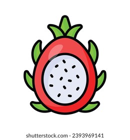 Check this amazing icon of pitaya, dragon fruit vector design