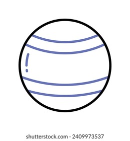 Check this amazing icon of playing ball, kids plaything vector