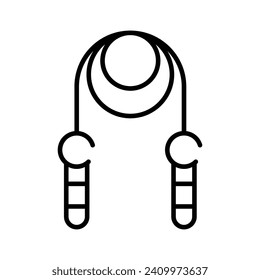 Check this amazing icon of skipping rope, fitness string, ready to use vector