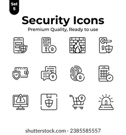 Compruebe este increíble conjunto de vectores de seguridad y protección a la moda