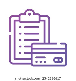 Check this amazing vector of credit card report, atm card details icon