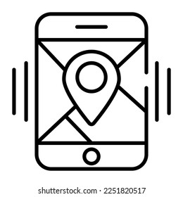 Sehen Sie sich diese beeindruckende Vektorgrafik der mobilen Navigation an, die Sie einfach herunterladen können