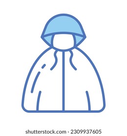Check this amazing vector of rain coat in modern style, easy to use and download