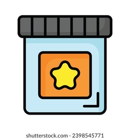 Check this beautiful icon of color container in modern style