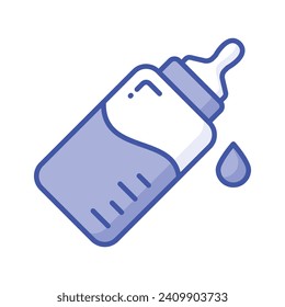 Check this beautiful icon of feeder in modern style, milk feeder bottle vector