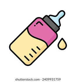 Check this beautiful icon of feeder in modern style, milk feeder bottle vector