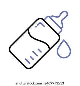 Check this beautiful icon of feeder in modern style, milk feeder bottle vector