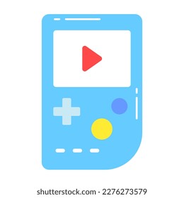 Check this beautiful icon of gameboy in editable style