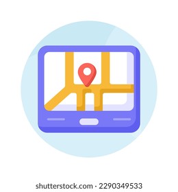 Überprüfen Sie dieses schöne Symbol des GPS-Geräts im bearbeitbaren Stil, einfach zu bedienen Symbol