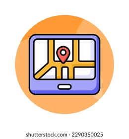 Überprüfen Sie dieses schöne Symbol des GPS-Geräts im bearbeitbaren Stil, einfach zu bedienen Symbol