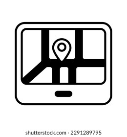 Check this beautiful icon of GPS device in editable style, easy to use icon 