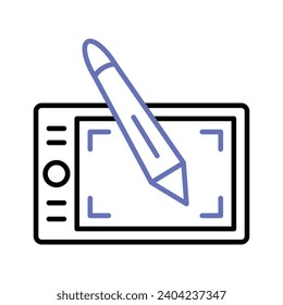 Check this beautiful icon of graphic tablet in trendy design style, drawing tablet