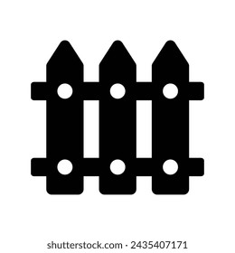 Compruebe este hermoso vector de la cerca, icono de la barrera de madera