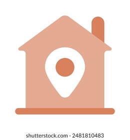 Compruebe este hermoso Vector de la ubicación del hogar en el estilo moderno