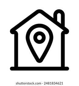 Check this beautiful vector of home location in modern style