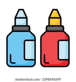Check this beautiful vector of paint tubes in editable style, ready to use icon