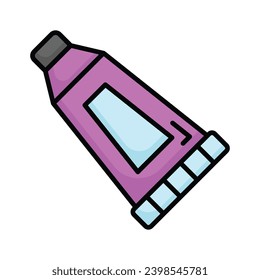 Check this beautiful vector of paint tubes in editable style, ready to use icon