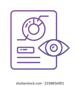 Überprüfen Sie diesen schön gestalteten Datenüberwachungsvektor einzeln auf weißem Hintergrund