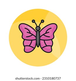 Compruebe este icono de mariposa diseñado con facilidad para su uso y descarga