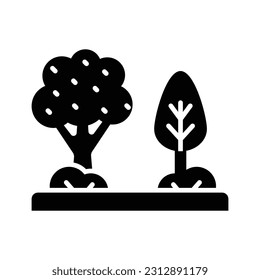 Marque este icono de la escena de primavera con un estilo editable y listo para usar
