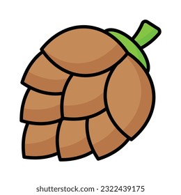 Check this beautifully designed icon of pine cone in modern style