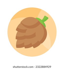 Check this beautifully designed icon of pine cone in modern style