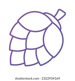 Check this beautifully designed icon of pine cone in modern style