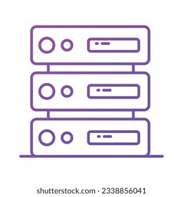 Check this beautifully designed icon of data server in modern style