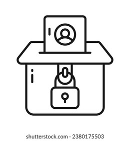 Compruebe este icono de bello diseño de la votación en estilo editable, vector premium