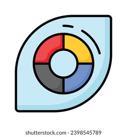 Check this beautifully designed icon of color palette in trendy style
