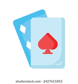 Check this beautifully designed icon of playing cards in trendy style