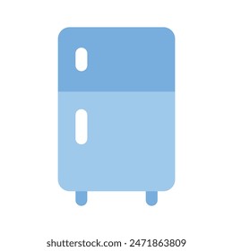 Check this beautifully designed icon of Refrigerator, premium vector of household