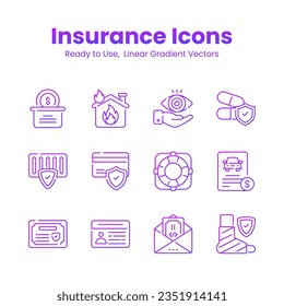 Check this beautifully designed insurance icons set, ready to use in mobile, web apps and all presentation projects