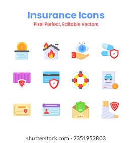 Check this beautifully designed insurance icons set, ready to use in mobile, web apps and all presentation projects