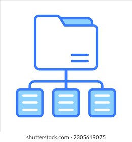 Check this beautifully designed vector of network folder in modern style