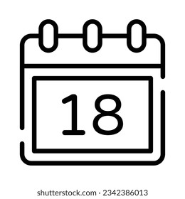 Check this beautifully designed vector of calendar, premium icon of planner