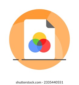 Comprobar este vector de archivos de colores cuidadosamente diseñado en estilo de moda