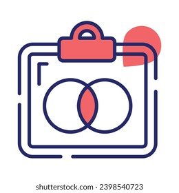 Comprobar este vector de archivos de colores cuidadosamente diseñado en estilo de moda