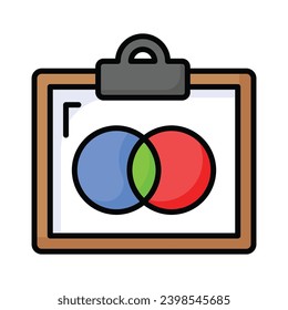 Check this carefully crafted colors file vector in trendy style