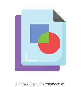 Comprobar este vector de archivos de colores cuidadosamente diseñado en estilo de moda