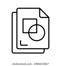 Comprobar este vector de archivos de colores cuidadosamente diseñado en estilo de moda