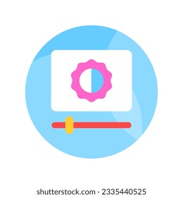 Check this carefully crafted icon of brightness adjustment in modern style