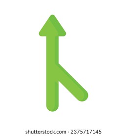 Check this carefully crafted icon of y intersection arrow